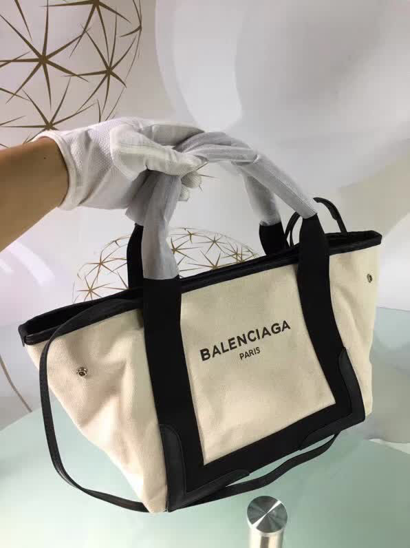 BALENCIAG巴黎世家 17春夏新款 NAVY CABAS 子母購物袋 進口耐磨棉質帆布  BL1066